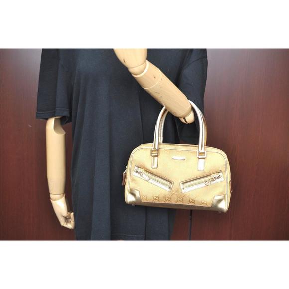 Auth Gucci Vintage Hand Bag Purse Gg #78361G23B - Picture 10 of 15